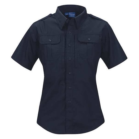Propper Tactical Shirt, 35% Cotton Ripstop, 65% Polyester, Zipper, 5 Pocket(s), Blue, S F530450450S