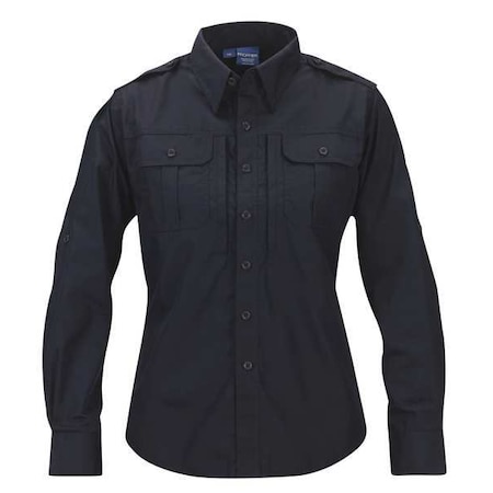 Propper Tactical Shirt, 35% Cotton Ripstop, 65% Polyester, Zipper, 5 Pocket(s), Blue, S F530550450S