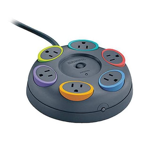 Kensington Power Strip, Surge, Smart, 6 Outlet(s) 16 ft. K62634NA