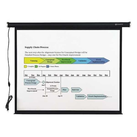 Quartet 70IN X 70IN Electric Projection Screen 770S