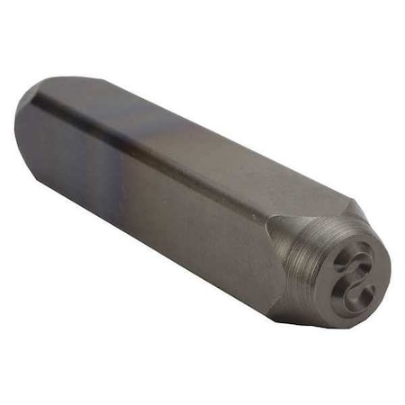 C.H. Hanson 1/2 Number Steel Stamps Only Letter S, Letter Set, Dot Design Font, 27 Pieces 20400S