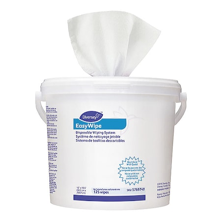 Diversey Disposable Wipes, 12-1/2" x 10-5/8", 6 Pack, 120 Sheets/ Pack 5768748
