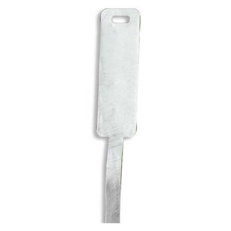 C.H. Hanson Tag 41945 Pk100, Aluminum, 1 in H x 1 in W, 1 in Dia., Silver, Square, 100 PK 41945