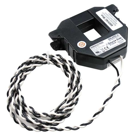 Square D Split Core Current Transformer, 0 to 200A, 0 to 5A, 6 ft 18 AWG Leads 3090SCCT022