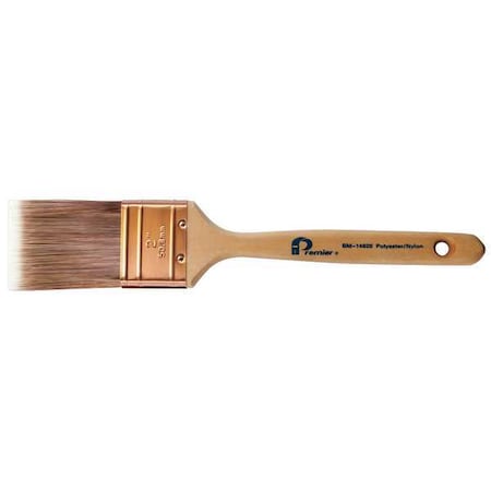 Premier 2 in Flat Sash Paint Brush, Polyester/Nylon Bristle, Wood Handle BM14920