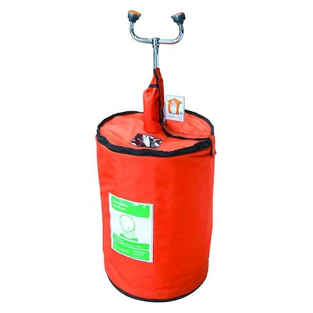 Guardian Equipment Heated Eyewash Station, Pressurized, 15 gal Tank Capacity, Portable, 41 in H. G1562HTR