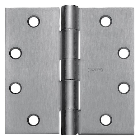 Best Door and Butt Hinge, Steel, Full Mortise Mounting, 1 15/16 in Leaf W x 4 1/2 in Leaf H, Satin Brass F179 4 5X4 5 DOOR HINGE 4  STL