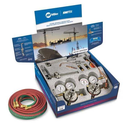 Smith Equipment Gas Welding Outfit, HBA-40 Series, Acetylene, Welds Up To 1/2 in SC209, SW205 HBA-40510