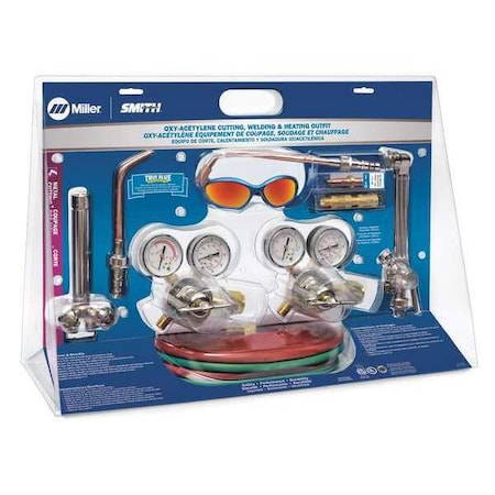 Smith Equipment Gas Welding Outfit, ToughCut Series, Acetylene, Welds Up To 3/8 in CC509P, MW205 MB55A-300