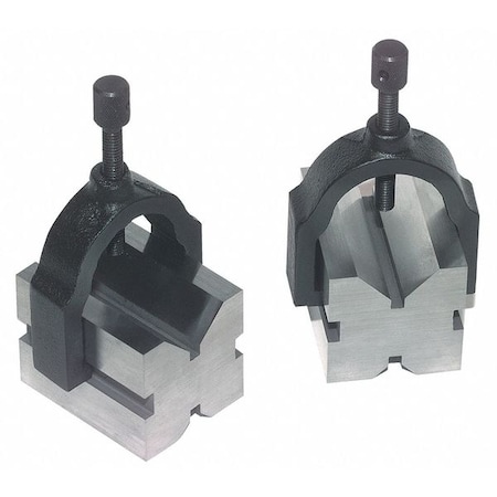 Tesa Brown & Sharpe V Blocks, 1-5/8" L x 1-1/4" W x 1-1/4" H 599-750-1