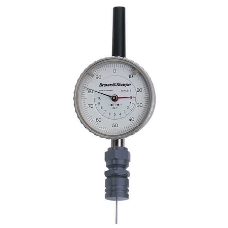 Tesa Brown & Sharpe Dial Indicator, 0 to 1", 0-100 599-610