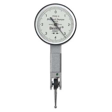 Tesa Brown & Sharpe Dial Test Indicator, Vert, 0 to 0.030 In 599-7031-6