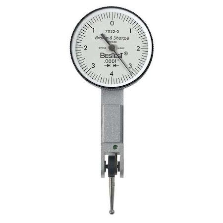 Tesa Brown & Sharpe Dial Test Indicator, Vert, 0 to 0.008 In 599-7032-6