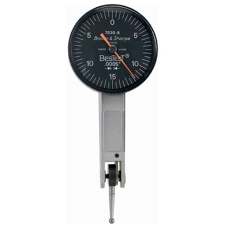 Tesa Brown & Sharpe Dial Test Indicator, Vert, 0 to 0.020 In 599-7035-5