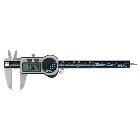 Tesa Brown & Sharpe Electronic Digital Caliper, 0 to 6 In 00590303