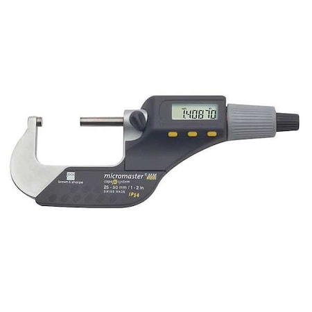 Tesa Brown & Sharpe Outside Micrometer, 1 to 2"/25 to 50mm 06030031