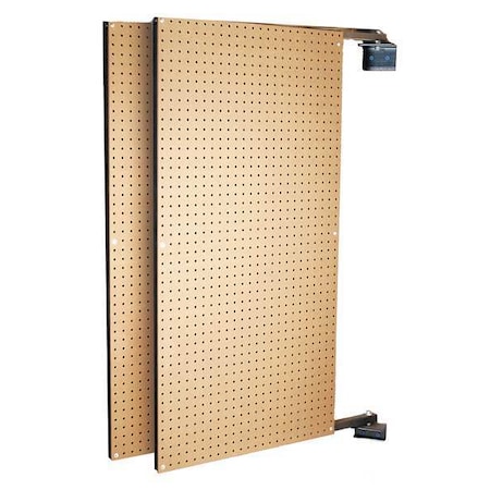 Xtrawall (2) 24 In. W x 48 In. H x 1-1/2 In. D Wall Mount Double-Sided Swing Panel Pegboard, PK2 B1-2