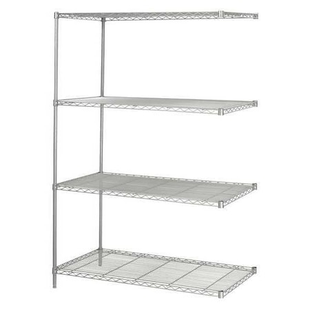 Safco Industrial Add-On Kit, 48 X 24 5295GR