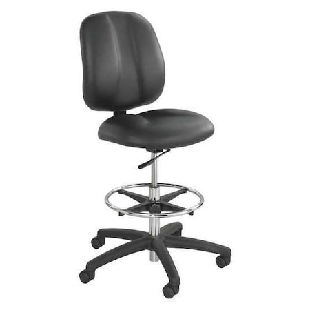 Safco Chair, 26 in W 26" L 54" H, Vinyl Seat 7084BL