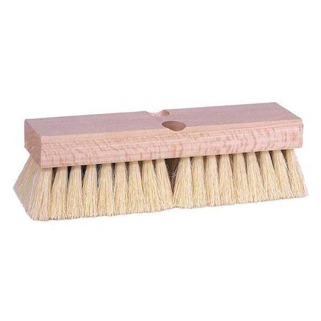 Weiler 10" Deck Scrub Brush White Tampico Fill 44028