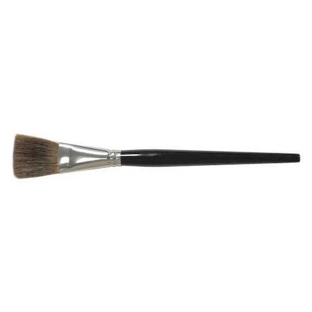 Weiler 1" Flat Marking Brush Ox Hair 1-3/8" Trim Length Round Handle 41021