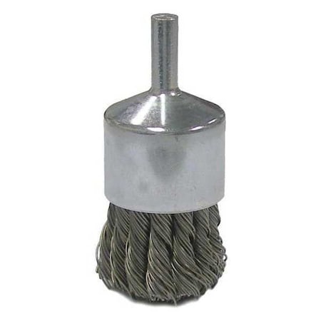 Weiler Brush, Wire End, 1 Dia., .020 Wire 36051