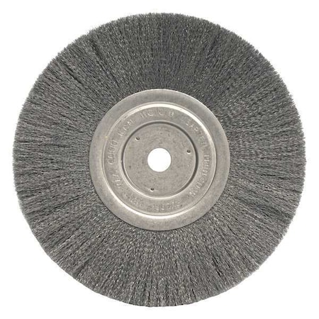 Weiler 8" Narrow Face Crimped Wire Wheel .0104" Steel Fill 5/8" Arbor Hole 01155
