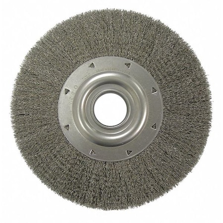 Weiler 12" Wide Face Crimped Wire Wheel .020" Steel Fill 2" Arbor Hole 03240