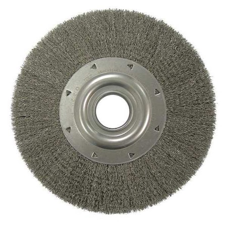 Weiler 12" Wide Face Crimped Wire Wheel .014" SS Fill 2" Arbor Hole 03680