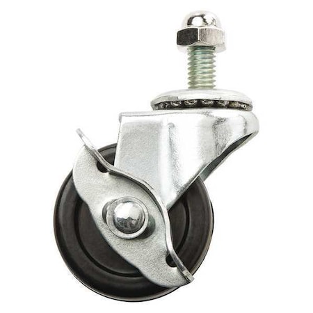 Steiner Swivel Stem Caster, Rubber, 2 in., 70 lb. 54606