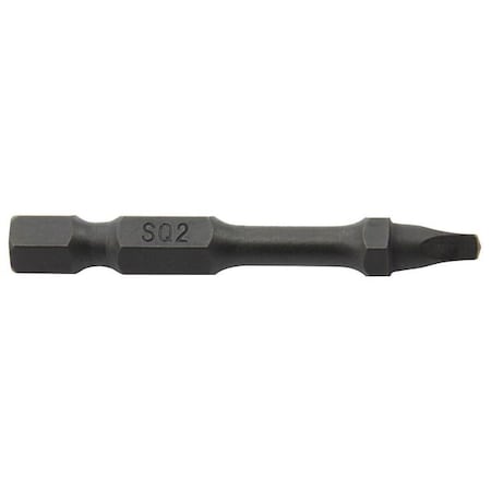Westward Power Bit, SAE, 1/4", No 2, 2", Steel, PK5 38RW02