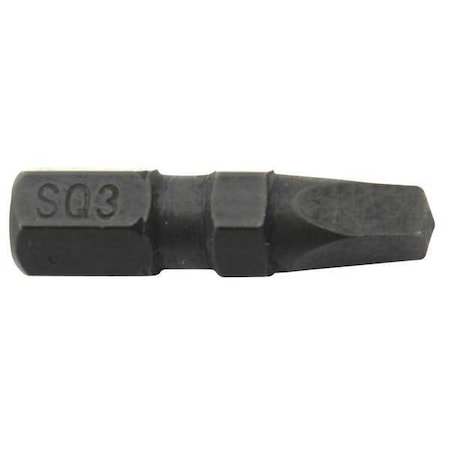Westward Insert Bit, 1/4", Square Recess, No 1, PK5 38RW10
