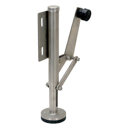 Zoro Select Floor Lock, Side-Mount, Use w/2 in. Caster FL-LK-SMR-SS-L