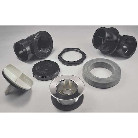 Ab&A Bath Waste & Overflow, Classic Rough-in Kit w/Test Kit 60358