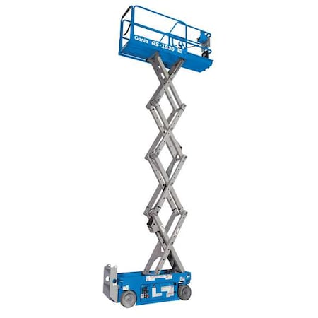 Genie Electric Scissor Lift, Yes Drive, 500 lb Load Capacity, 6 ft 7 in Max. Work Height GS-1930