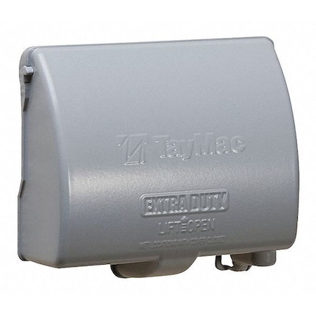 Taymac 1 -Gang Horizontal Weatherproof Cover, , Aluminum MX4380S