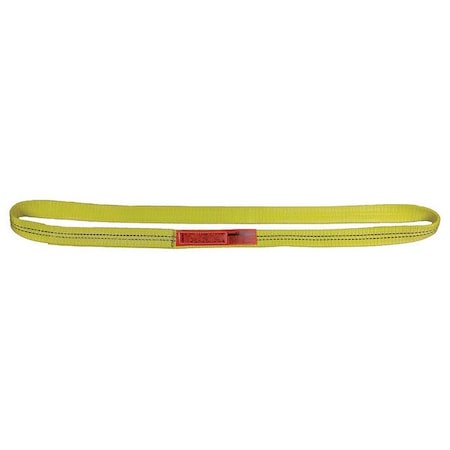 Lift-All Web Sling, Type 5, 3 ft L, 1 in W, Nylon, Yellow EN1101NX3