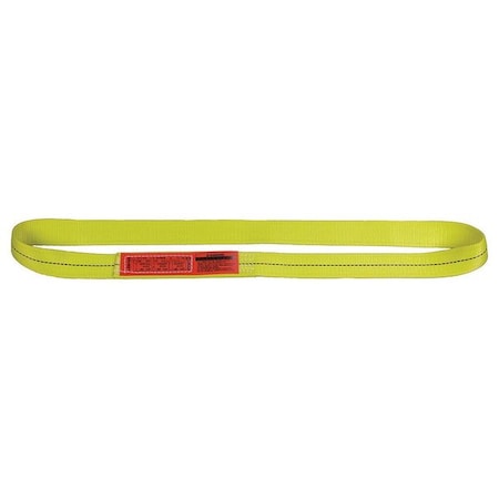Lift-All Web Sling, Type 5, 3 ft L, 1 in W, Nylon, Yellow EN1201NX3