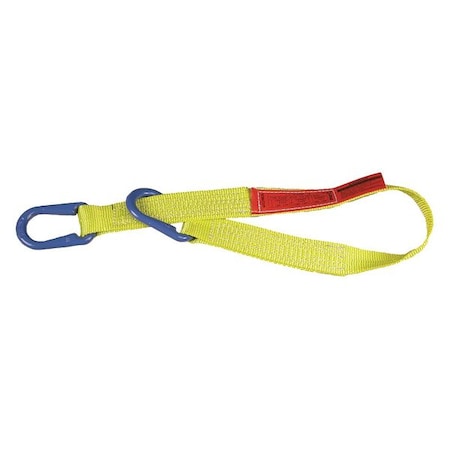 LIFT-ALL Web Sling, Universal Link, 13 ft L, 4 in W, Nylon, Yellow UU2604NX13