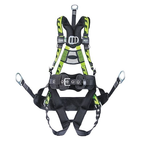 Miller Full Body Harness, L/XL, Polyester ACOG-TBBCUG