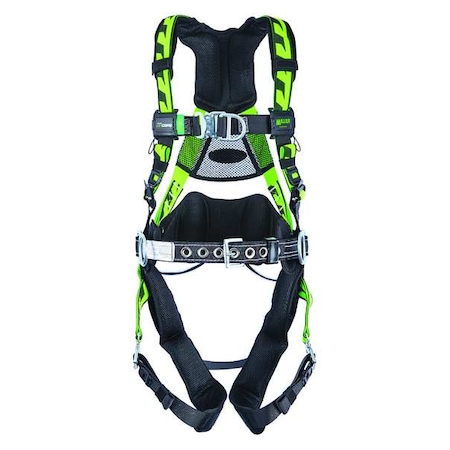 Miller AirCore(TM) Wind Energy Full Body Harness, L/XL, 400 lb., Quick-Connect Chest/ ACFW-QCBDPUG