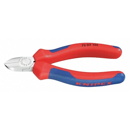 Knipex 5 in 72 Diagonal Cutting Plier Flush Cut Oval Nose Uninsulated 72 02 125