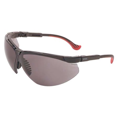 Uvex Genesis XC, Safety Glasses, Anti-Fog, Hydrophilic, Hydrophobic, Anti-Scratch, Gray Lens, Half-Frame S3301HS