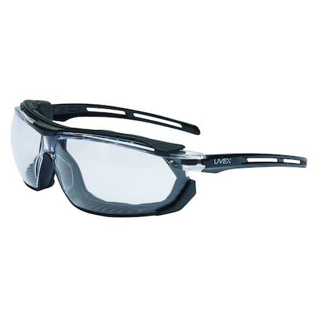 Uvex Tirade, Safety Glasses, Anti-Fog, Clear Lens, Black Frame, Frameless S4040