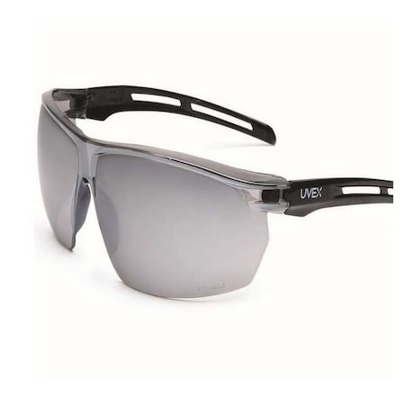 Uvex Tirade(TM), Safety Glasses, Anti-Fog, Gray Lens, Black Frame, Frameless S4044