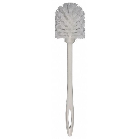 Rubbermaid Commercial Toilet Brush, 11 1/2 in L Handle, 3 in L Brush, White, Plastic, 14 1/2 in L Overall FG631000WHT