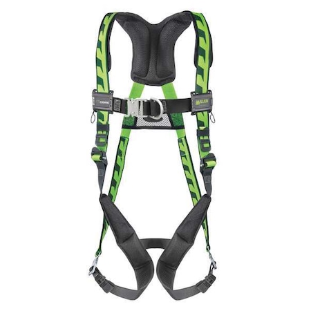 Miller AirCore(TM) Full Body Harness, L/XL, 400 lb., Quick-Connect Chest/ Quick-Connect Leg Straps ACF-QCUG