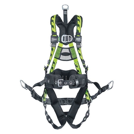 Miller AirCore(TM) Full Body Harness, S/M, 400 lb., Mating Chest/ Tongue Leg Straps ACOG-TBSSSMG