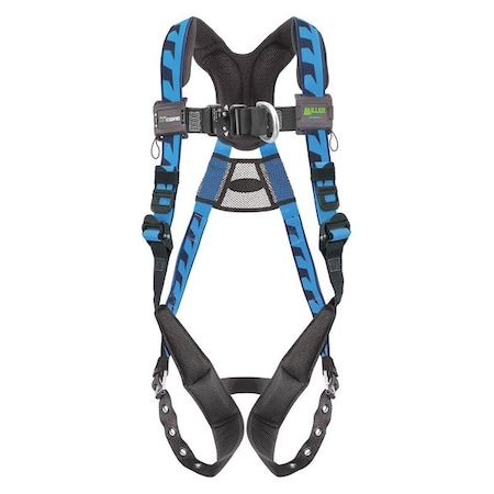 Miller AirCore(TM) Full Body Harness, 2XL/3XL, 400 lb., Quick-Connect Chest/ Tongue Leg Straps AAF-TB23XB