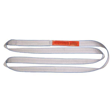 LIFT-ALL Web Sling, Endless, 6 ft L, 3 in W, Tuff-Edge Polyester, Silver EN1803TX6